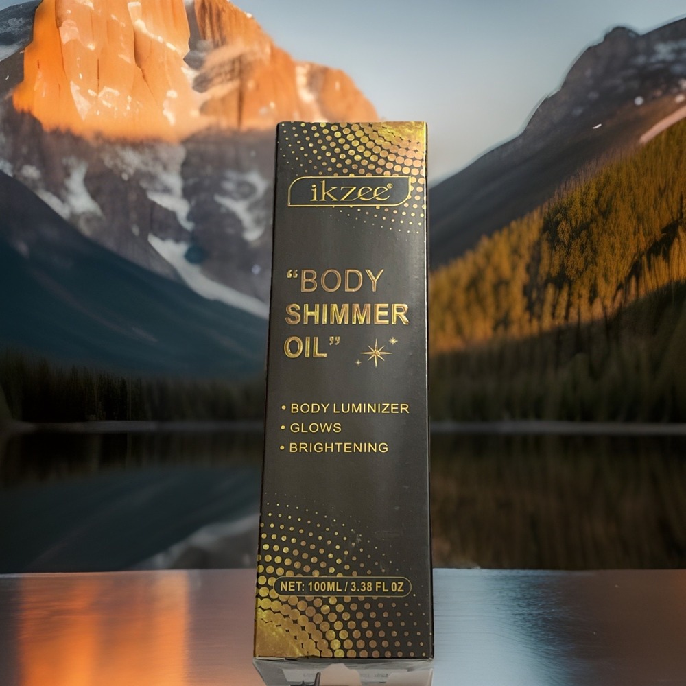 Body Shimmer Oil‎ & Face Brightener, Long-Lasting Glow Luminizer